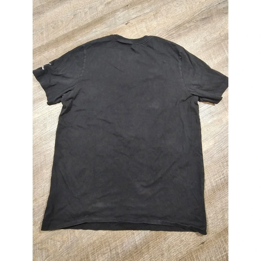 Jordan Brand Mens Black Jumpman Logo Graphic T-Shirt Size Large Short Sleeve Tee